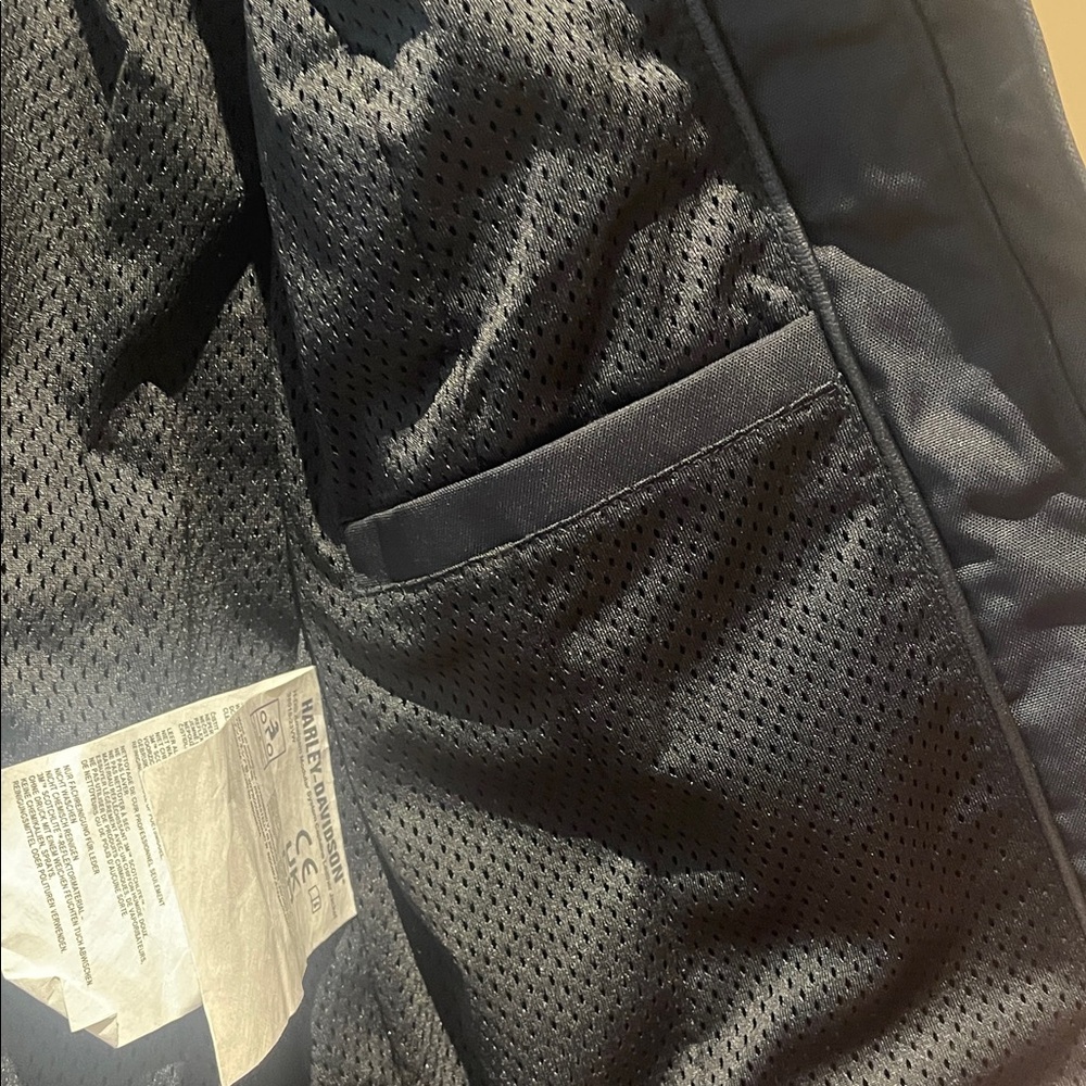 Harley-Davidson Black Leather Riding Jacket Large NWT 3 - Picture 14 of 16